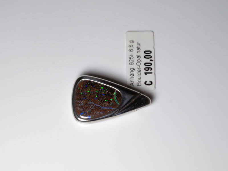 Opalschmuck Anhaenger Silber Opal Australien