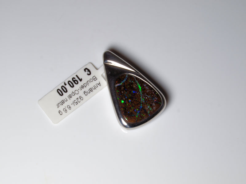 Opalschmuck Anhaenger Silber Opal Australien