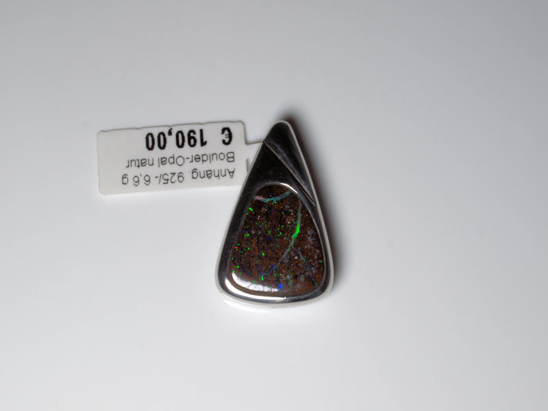 Opalschmuck Anhaenger Silber Opal Australien