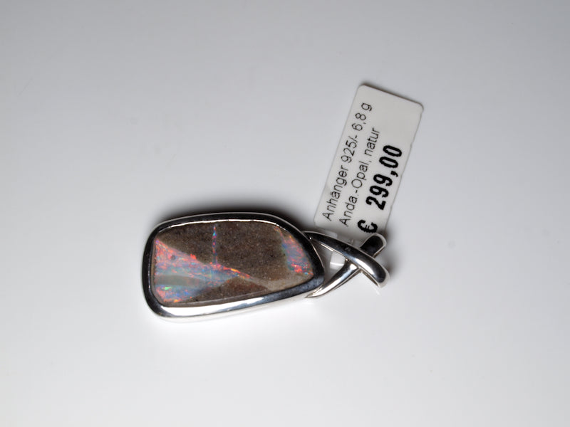 Opalschmuck Anhaenger Silber Opal Australien