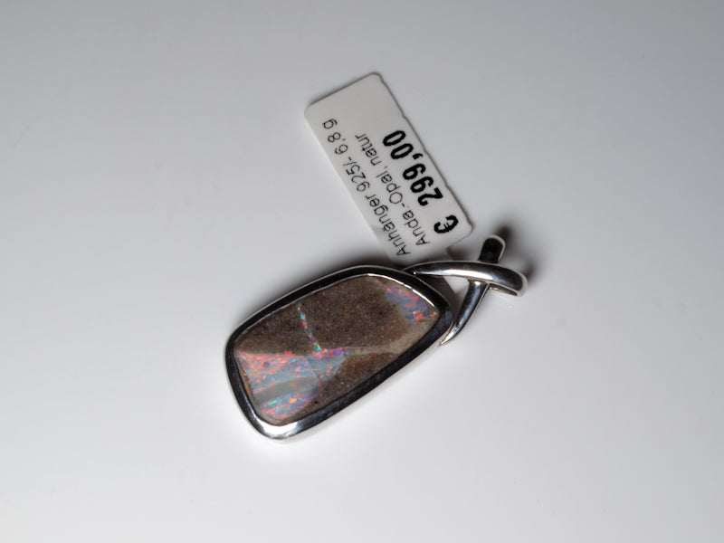 Opalschmuck Anhaenger Silber Opal Australien