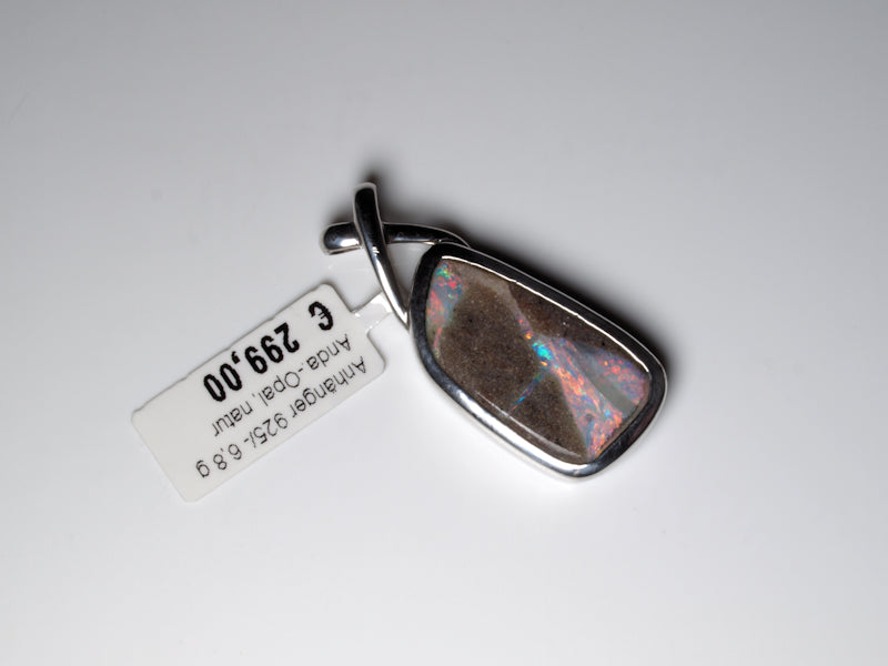 Opalschmuck Anhaenger Silber Opal Australien