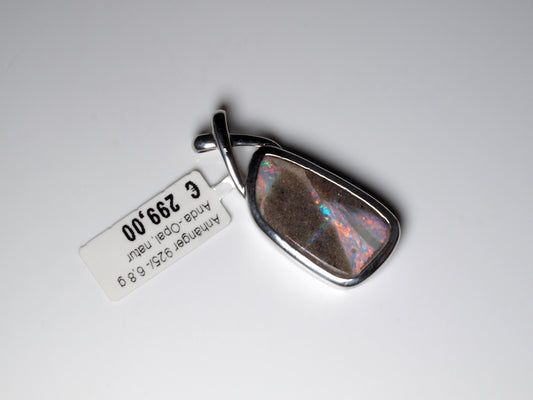 Opalschmuck Anhaenger Silber Opal Australien