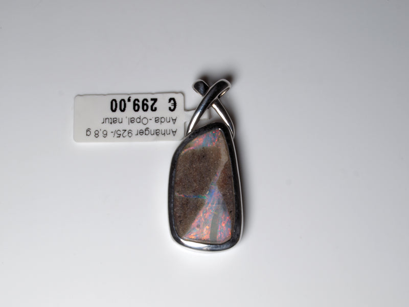 Opalschmuck Anhaenger Silber Opal Australien