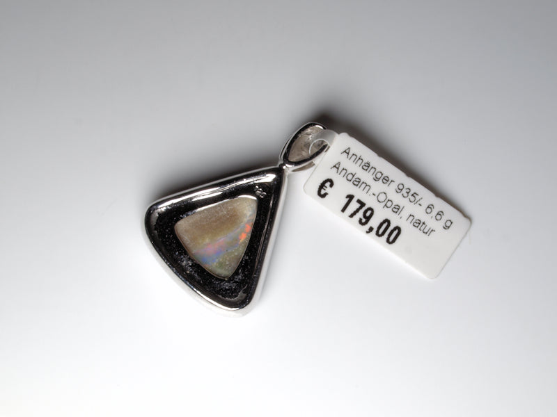 Opalschmuck Anhaenger Silber Opal Australien