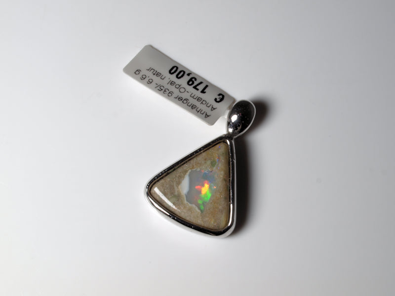Opalschmuck Anhaenger Silber Opal Australien