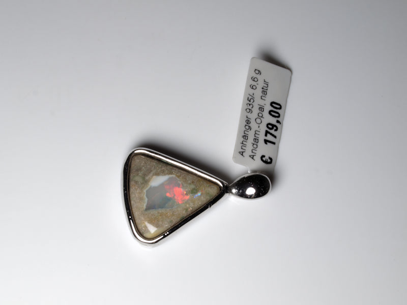 Opalschmuck Anhaenger Silber Opal Australien