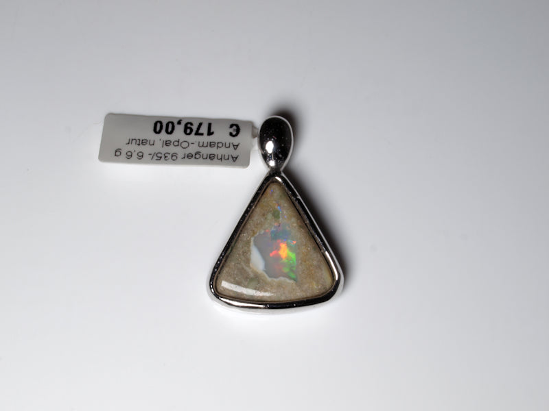 Opalschmuck Anhaenger Silber Opal Australien