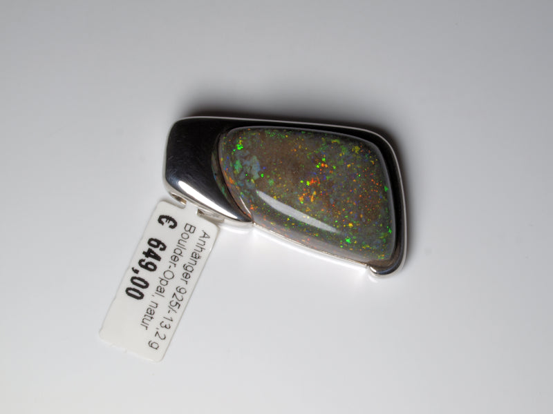 Opalschmuck Anhaenger Silber Opal Australien