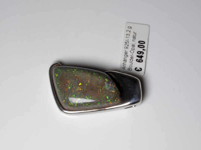 Opalschmuck Anhaenger Silber Opal Australien