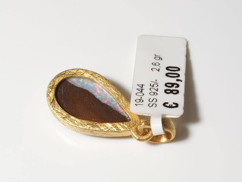 Opalschmuck - Silberschmuck, Anhänger mit Boulder-Opal