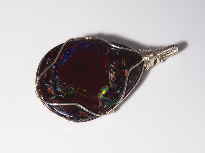 Opalschmuck - Anhänger mit Boulder-Matrix-Opal