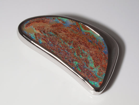 Opal Anhänger aus Silber mit Opal aus Australien