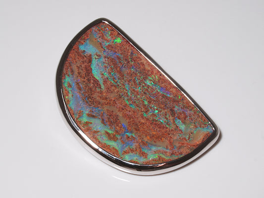 Opal Anhänger Silber, Opal Australien