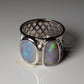 Ring aus Silber mit Opal aus Australien