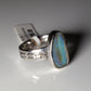 Ring aus Silber mit Opal aus Australien