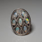 Ring aus Silber mit Opal aus Australien