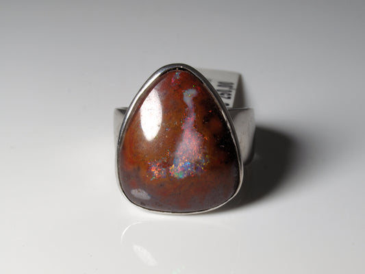 Opalschmuck - Ring aus Silber mit Boulder-Opal