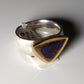 Opalring, Silbering mit Opal aus Australien