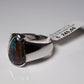 Opalring, Silbering mit Opal aus Australien