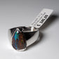 Opalring, Silbering mit Opal aus Australien
