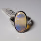 Opalring, Silbering mit Opal aus Australien