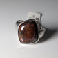 Opalring, Silbering mit Opal aus Australien