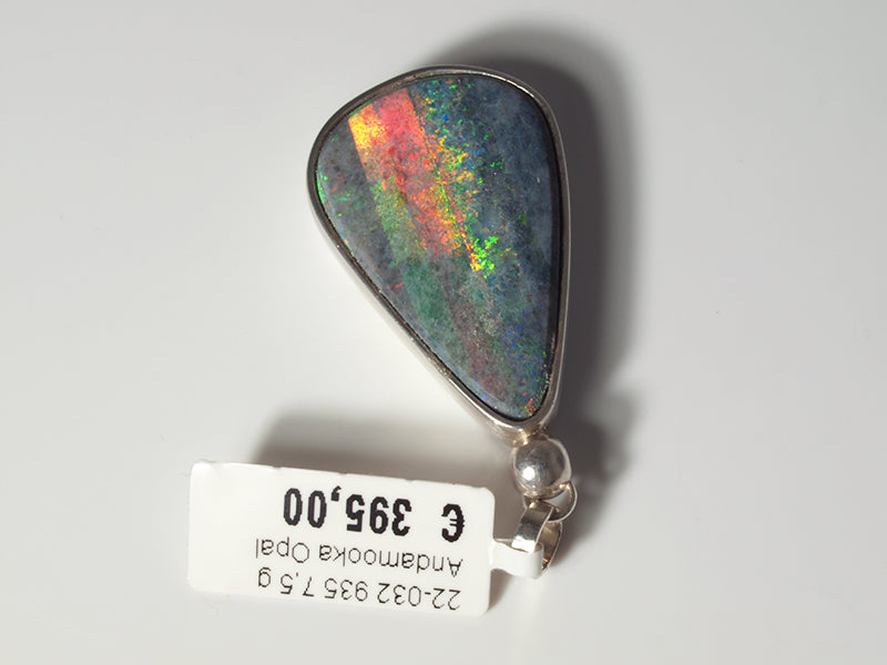 Opal - Silberschmuck, Anhänger mit Andamooka-Matrix-Opal