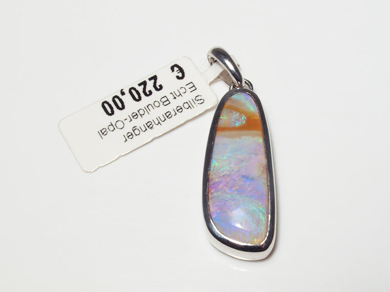 Opalschmuck - Silberanhänger mit Boulder-Opal