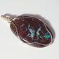 Opalschmuck - Opalanhänger aus Silberdraht mit Boulder-Opal aus Australien